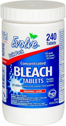 Concentrated bleach tablet - bleach,