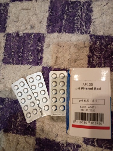 Phenol red test tablets - ph,